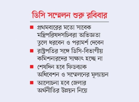 ডিসি সম্মেলন শুরু রোববার